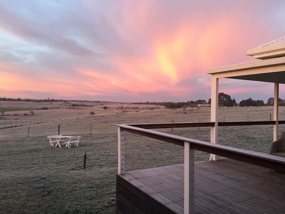 Not a sunset, a sunrise.....and a frost