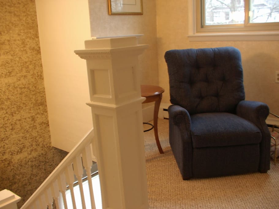 Sitting area outside of room