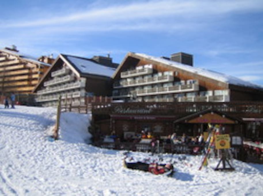 vue extérieure depuis le carrefour des pistes