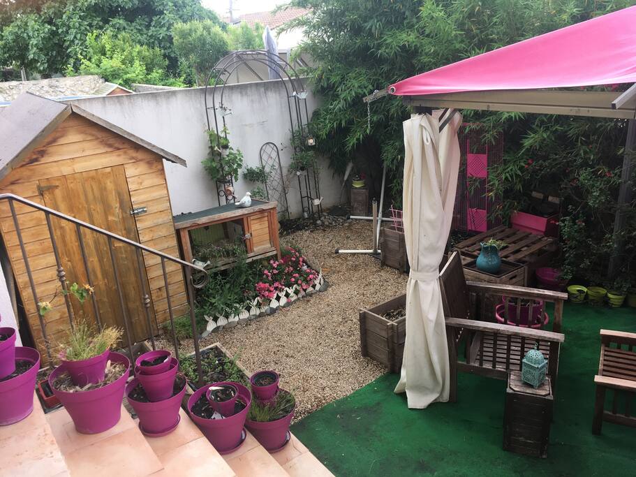 petit jardin aménagé