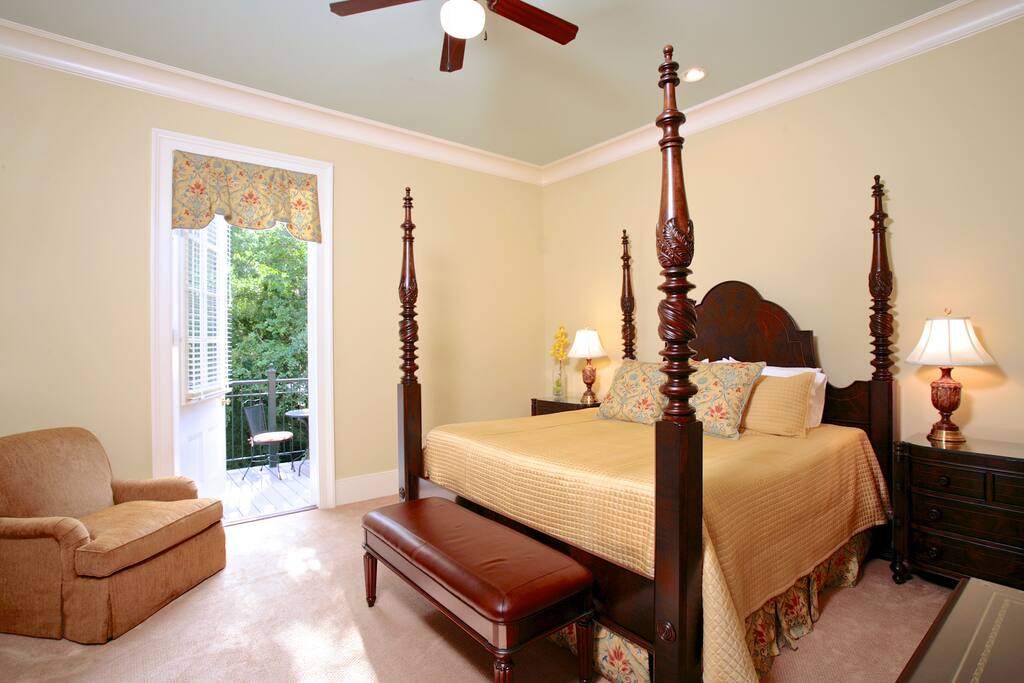King suite with private balcony.
