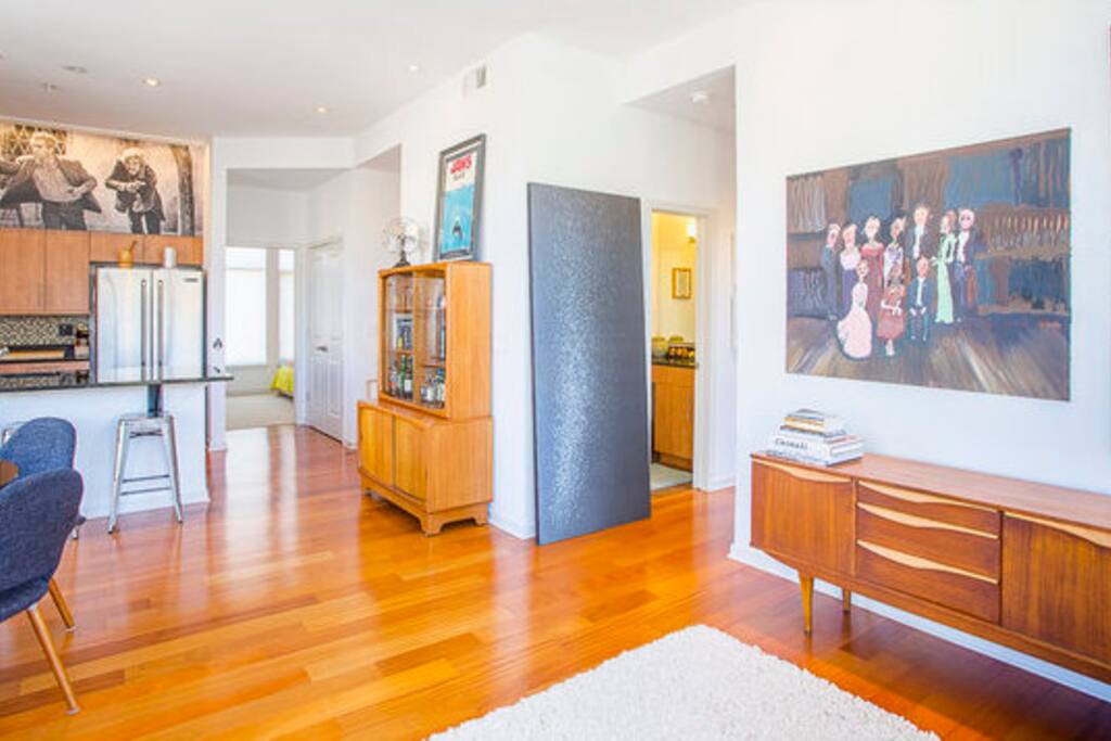 Warm hardwood floors