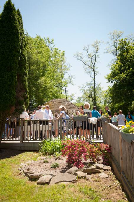 Summer on the garden terrace