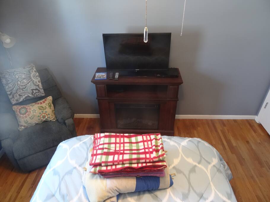 In room fireplace, Smart TV, WiFi access