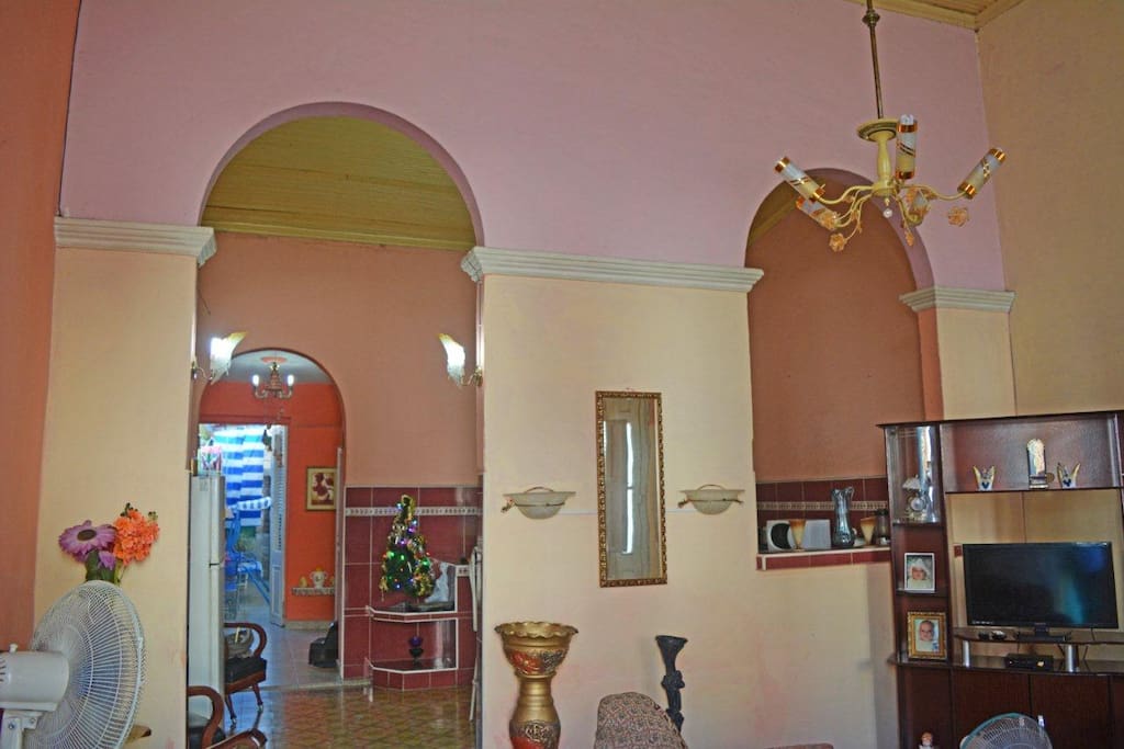sala de estar al estilo colonial