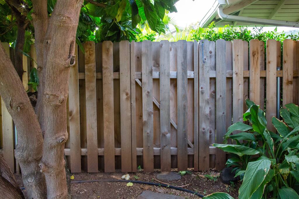 Private entrance on the side of our home.
