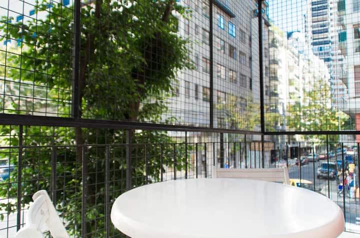 Departamento amoblado de 1 dormitorio en Recoleta