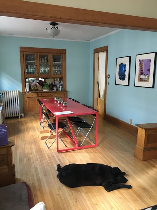 Dining room. Pup not included