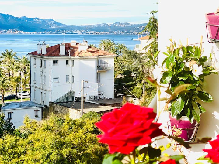 Superbe Appt Près La Croisette, Terrasse, Vue Mer - Cannes