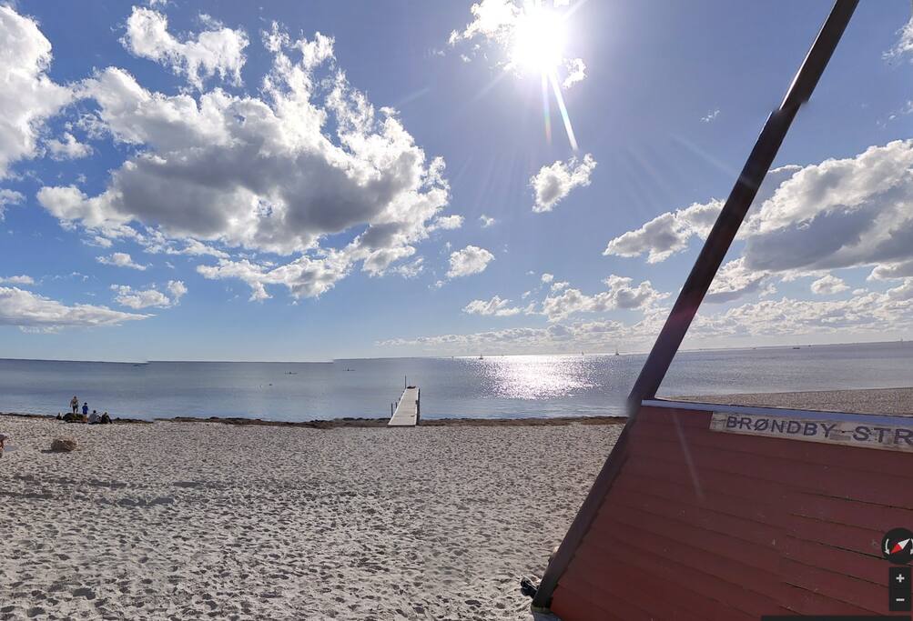 Beach just next to the house