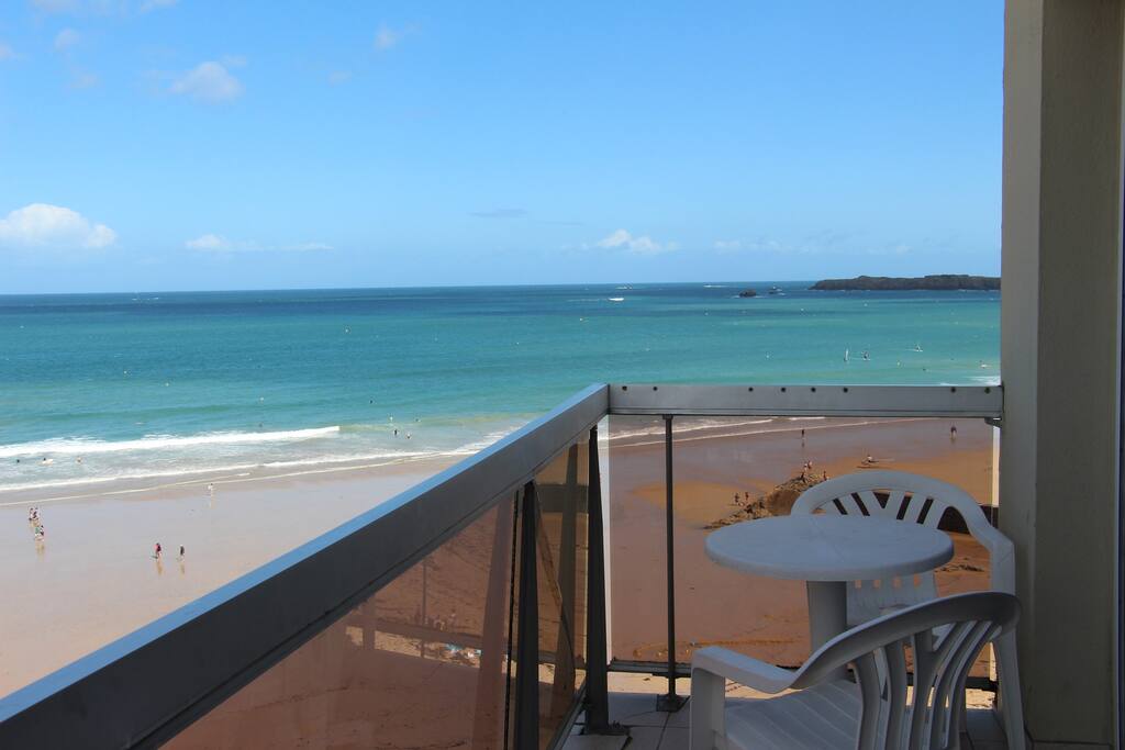 Balcon vue sur mer, sur Saint-Malo et sur le sillon