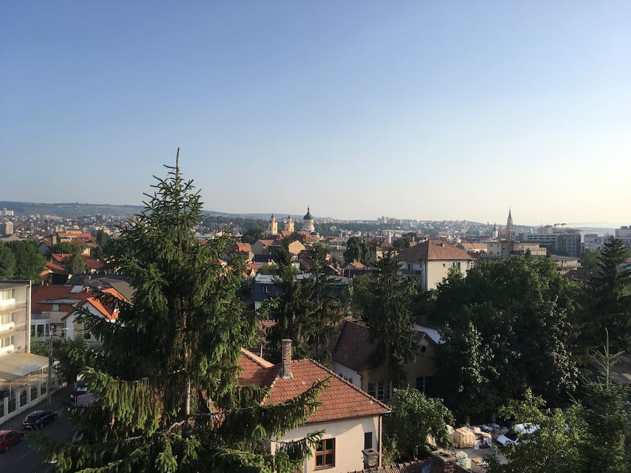 City view from the terrace