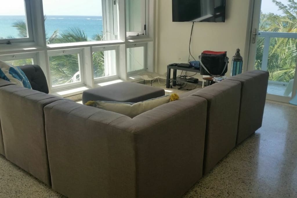 Amazing ocean view from living room