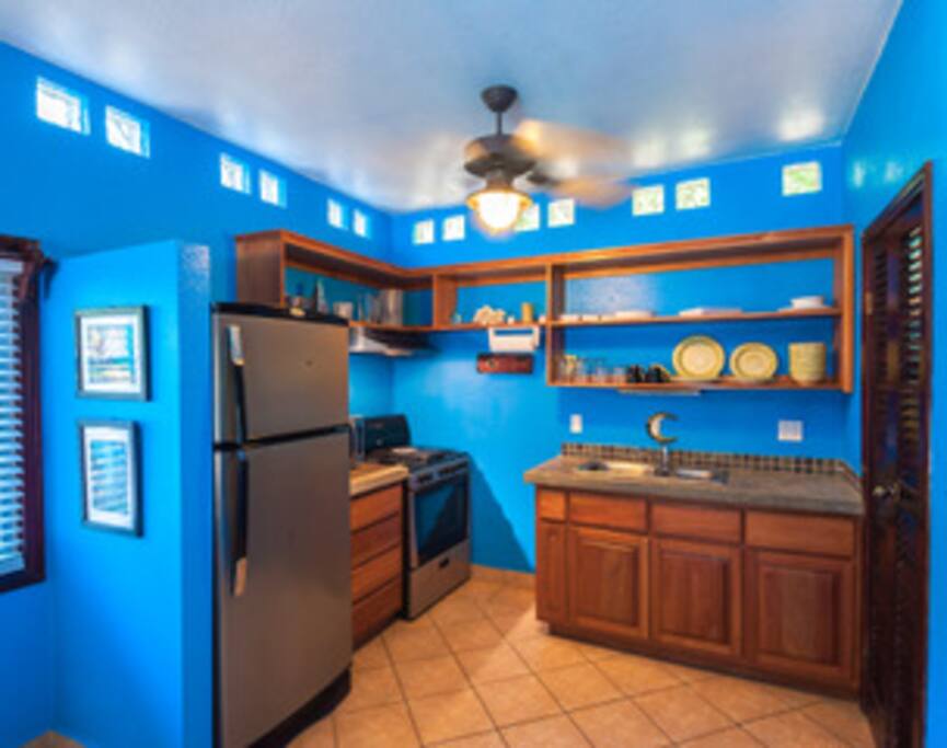Kitchen with tea and coffee
