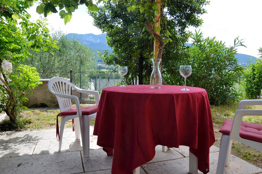 ein angenehmer Aufenthalt auf der Terrasse