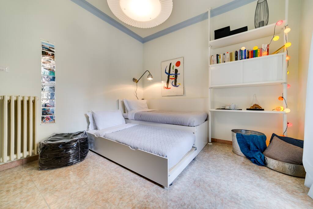 the two single beds