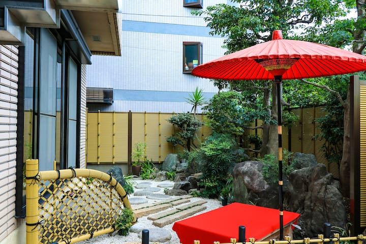 大阪市中心独栋高级民宿 总面积481 带有日式庭园免费停车场 直达难波 心斎桥 日本桥 和風 Casas En Renta En Hirano Ku ōsaka Shi ōsaka Fu Japon