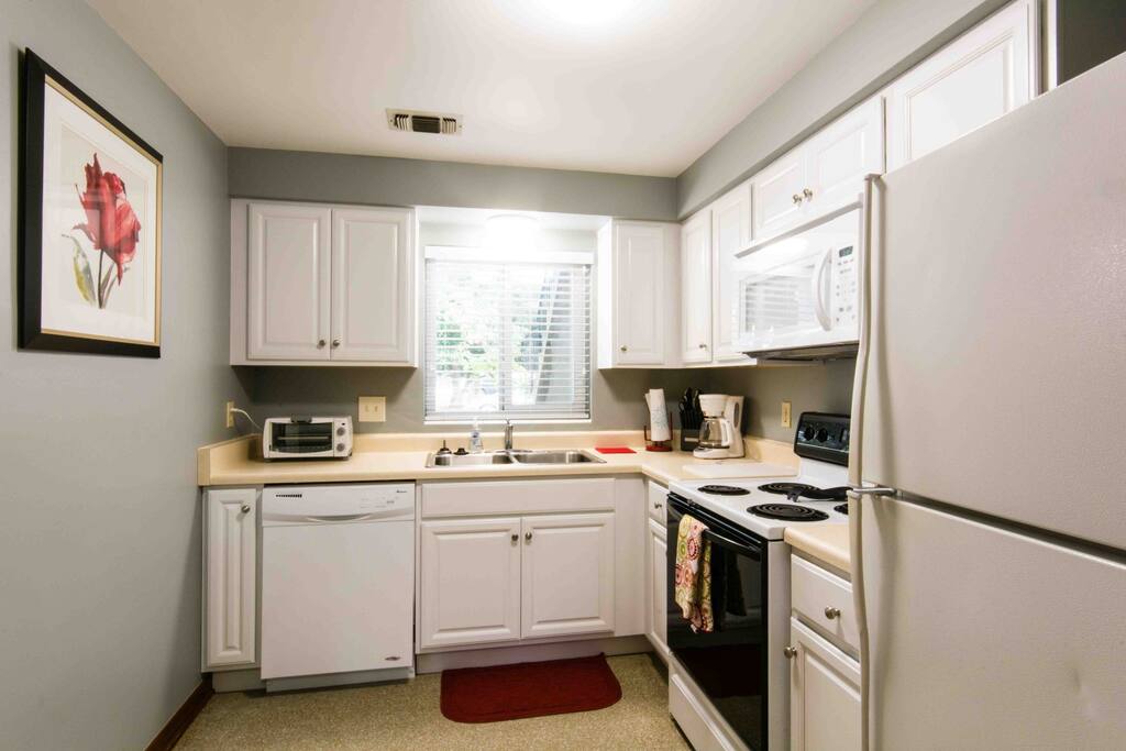 Another view of the kitchen as seen from the utility room.