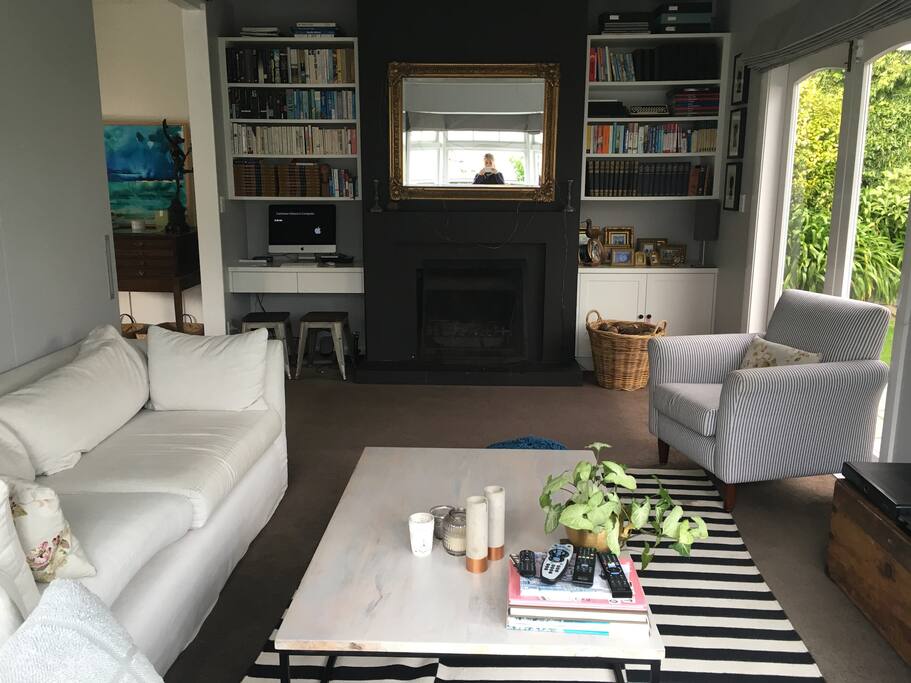 Lounge with french doors