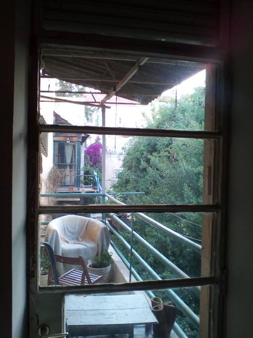 View into the Balcony.. Green and Quiet