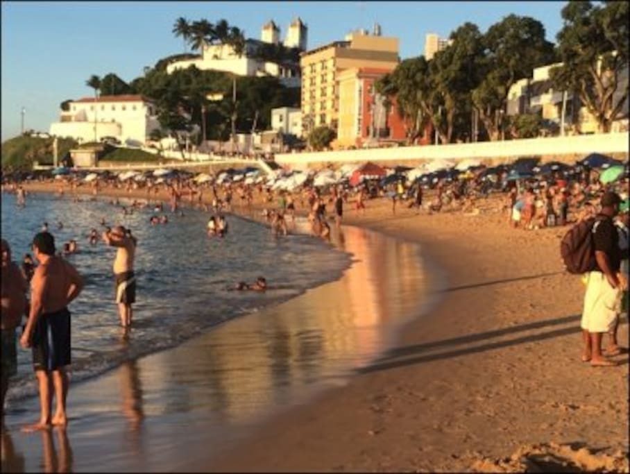 Porto da Barra Beach, 2 blocks close from our house