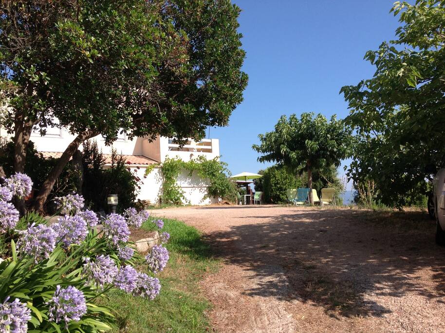 Arrivée sur le parking