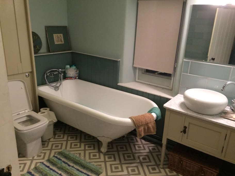 Just finished renovating my bathroom - roll top bath and separate shower - bubbles available.