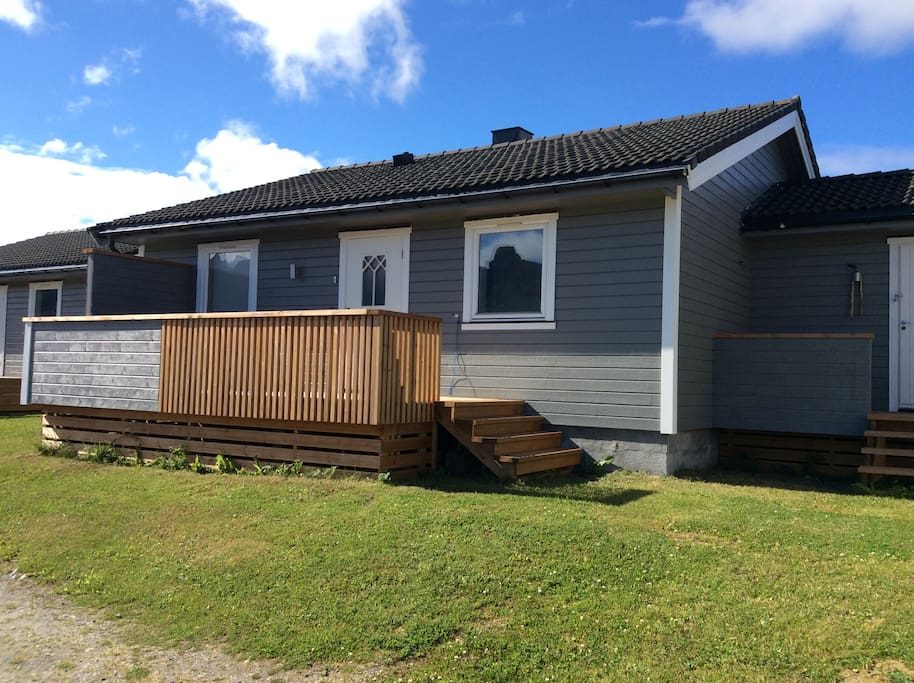 Inngangspartiet på leiligheten.