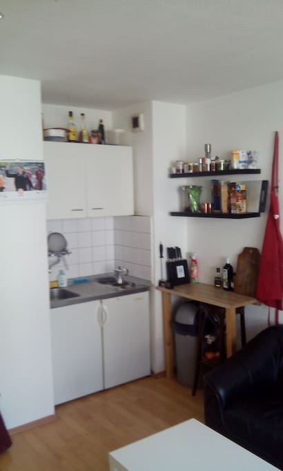 Small kitchen, but provided with everything you :)