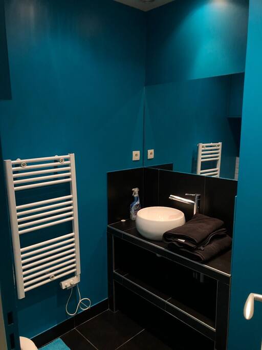 Salle de bain
Toilettes
Cabine de douche
Grands rangements