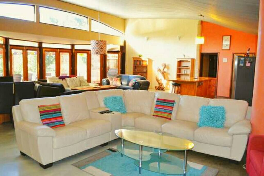 Tv to living area.