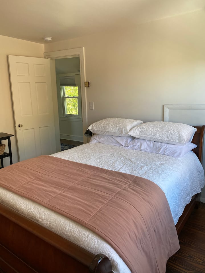 Room 2 at the Homestead is comfortable, homey, and a great place to recharge after the day's events.