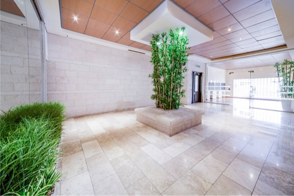 the lobby