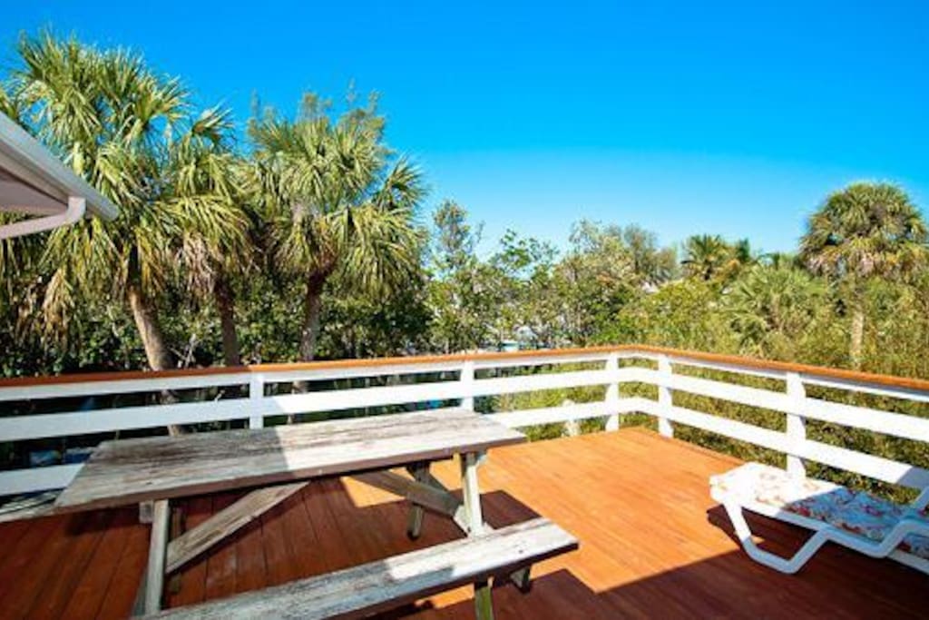 Outdoor deck area