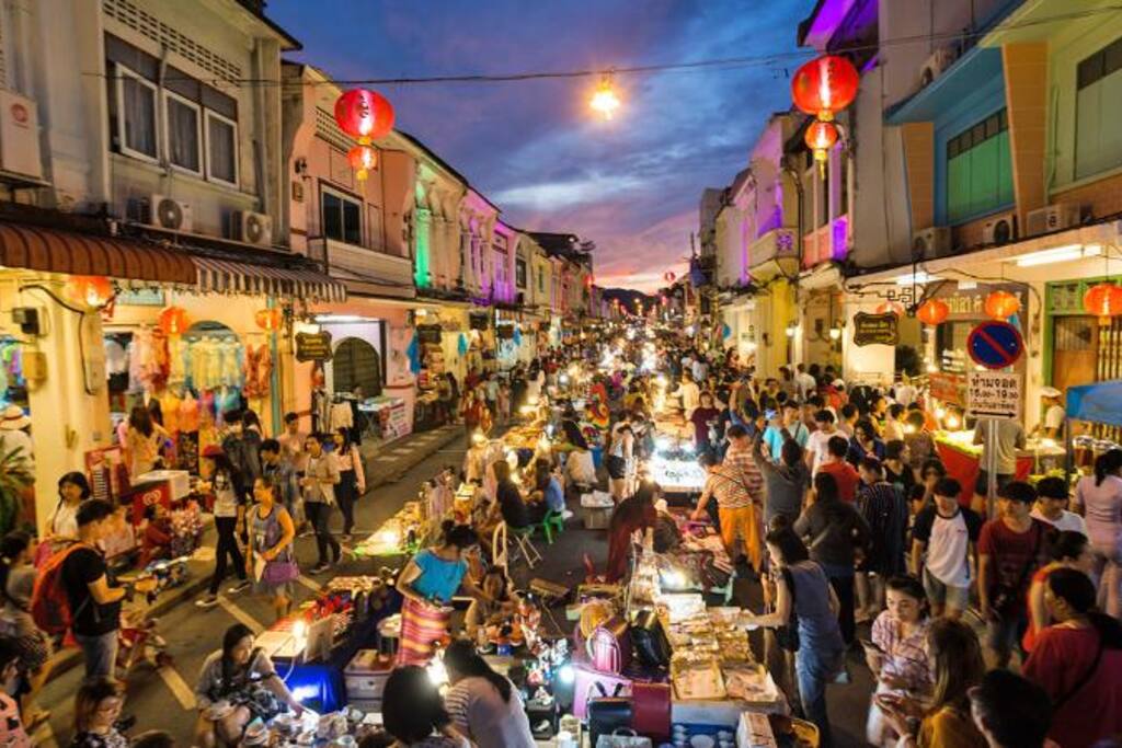 Near walking street.