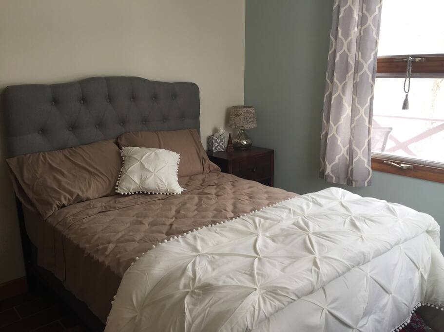 New medium/firm mattress to rest your weary wings.