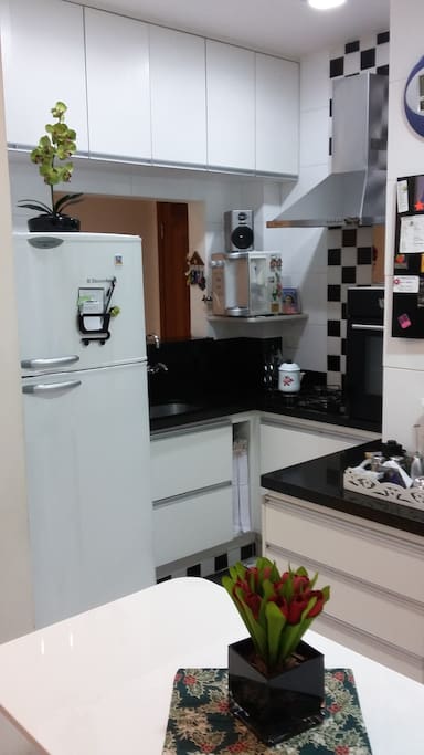 American kitchen with cook top