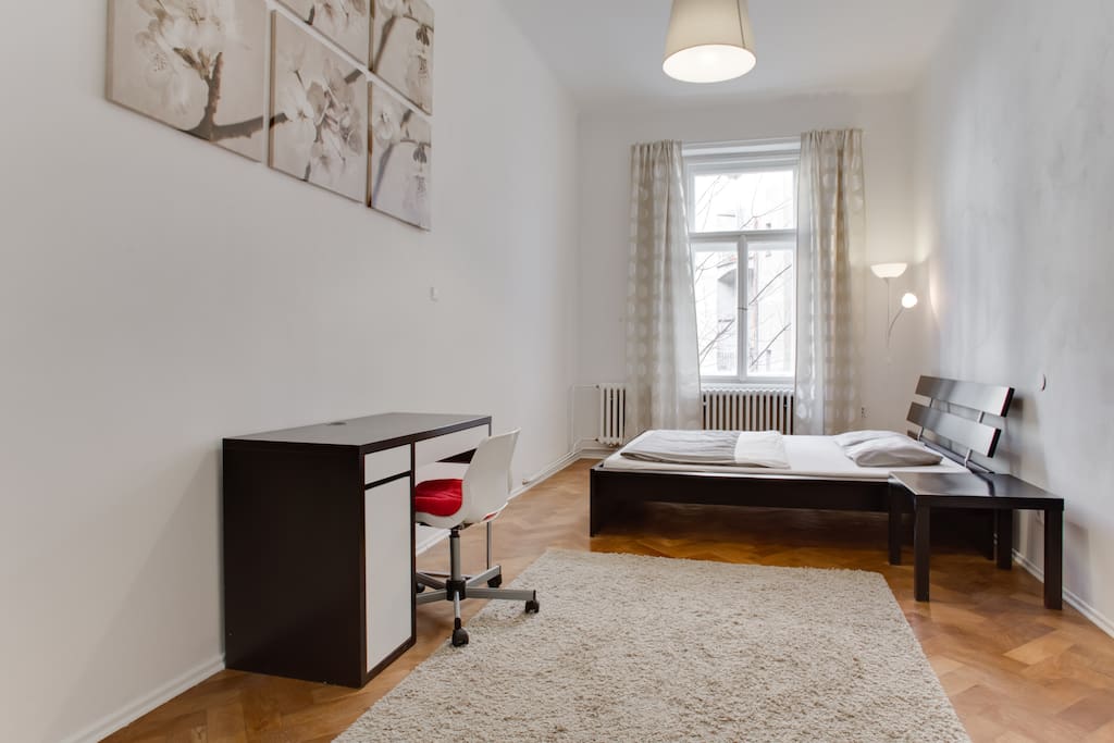 this is your room with bed and PC table