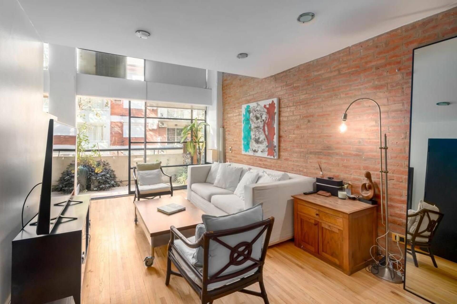 Apartamento duplex de 1 quarto em Palermo com varanda e piscina
