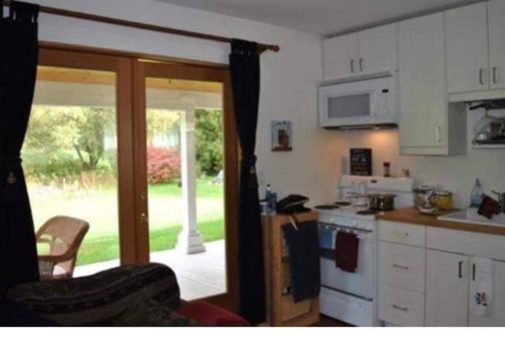 Kitchen and living area