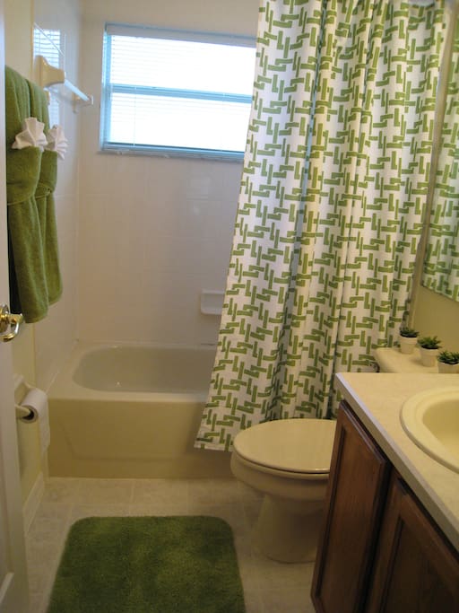 Lime bathroom