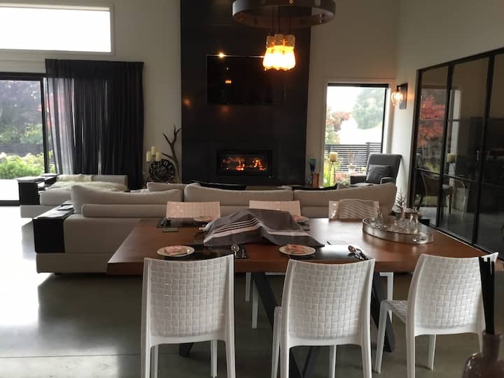 Cena con vistas al fuego Stovax