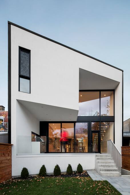 Vue arrière de la maison