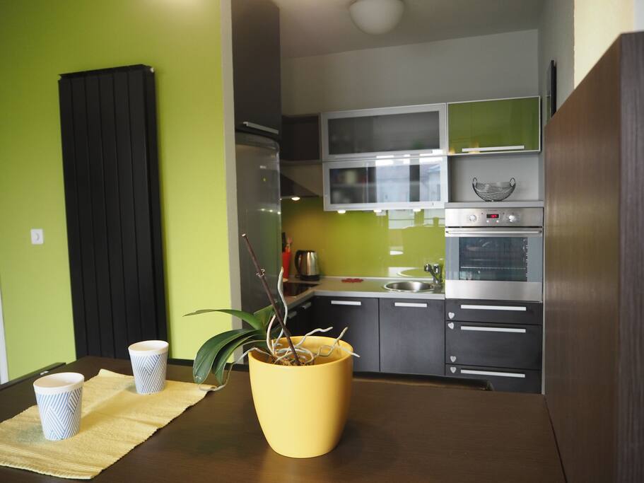 Dining and kitchen