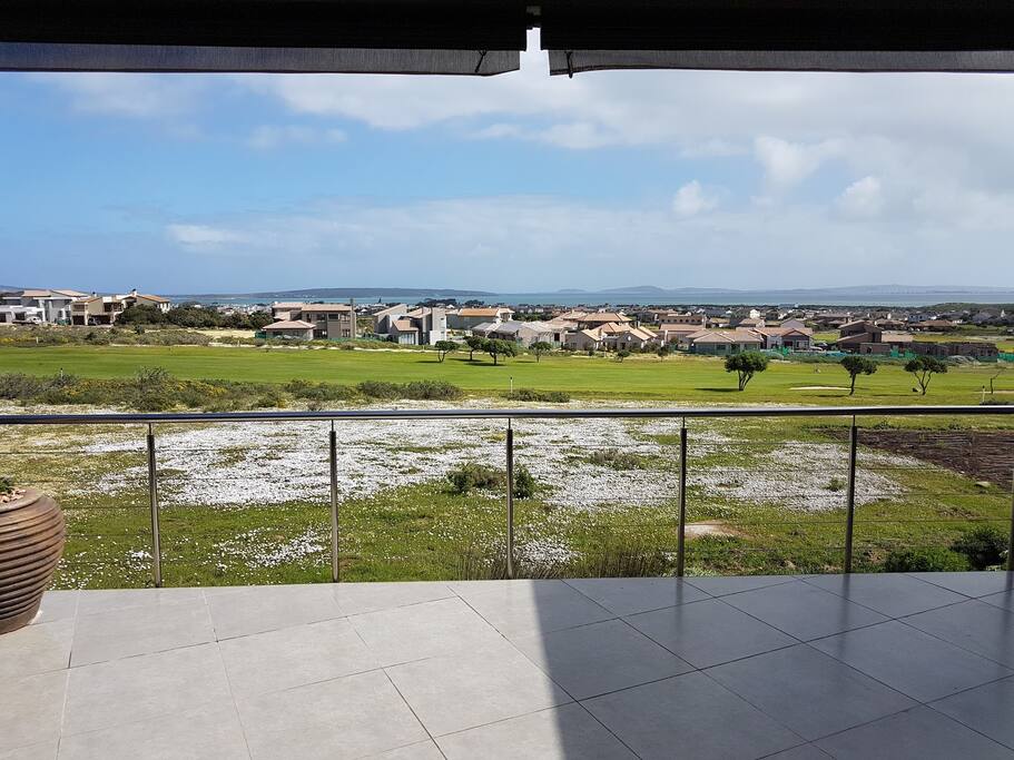 View from upper terrace