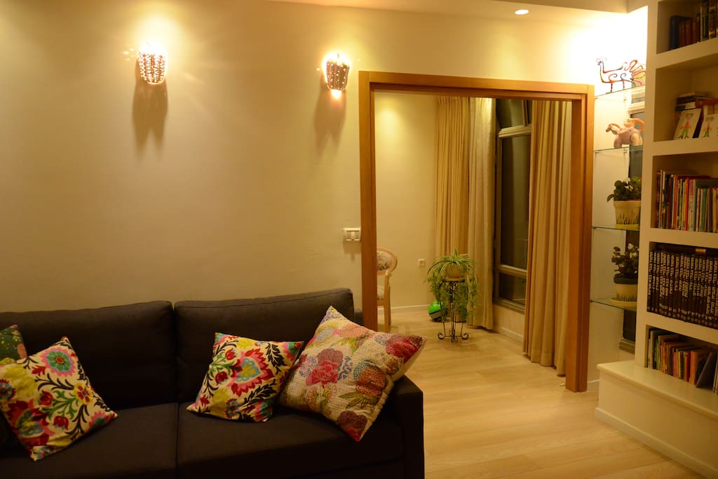 entrance to private bedroom next to salon