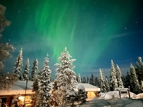 Charming and unique cabin in Luosto