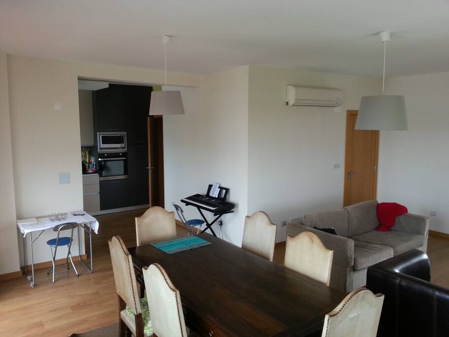 Sala e casa jantar