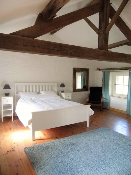 Your room. King sized bed.