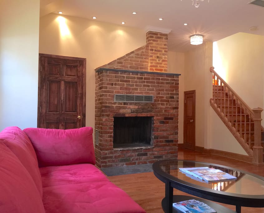 Living Room - Fireplace and Entrance to Black Room